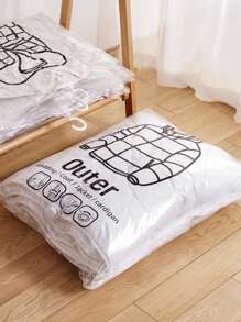 1pc PET Vacuum Storage Bag, Minimalist Clear Vacuum Compression Storage Bag For Home Decorations Decor Festival Decor Room Decor Home Decor Decor Bedroom Decorbedroom,Organizer,Organiser,Home Storage,White T Shirt Women,Black Pants Women,Ladies Winter Clothes,Dress,Winter Clothes For Ladies,Elegant Woman Dresses,White Shirt For Ladies,Long Sleeve,White Jumpsuit For Women