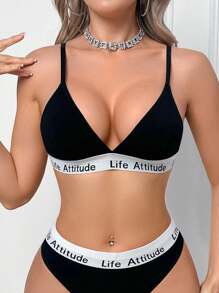 SHEIN 3pcs Seamless Solid Color Wire Free Comfort Bras - Multicolor - View 6