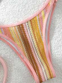 Swim Vcay Women 2pcs/Set Casual Vacation Beach Party Bikini Swimwear For Summer - Multicolor - View 6