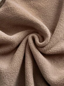 SHEIN Autumn And Winter Maternity Simple Solid Zip-Up Stand Collar 3-In-1 Jacket - Brown - View 14