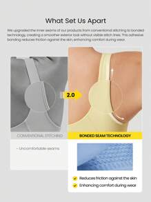 GLOWMODE FeatherFit™ U Back Cropped Active Tank Top Low Impact Yoga Daily Fall Winter