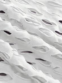 ROMWE Kawaii Y2K 原宿风格性感超弹镂空紧身衣