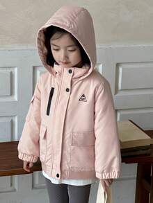 DAZY Girls Padded Coat, Young Girl Fall Outerwear - Pink - View 8
