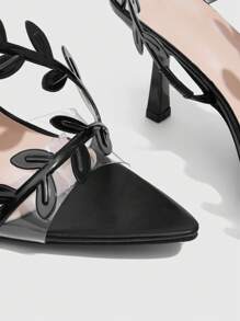 CUCCOO SZL 尖头系带高跟女式凉鞋