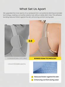 GLOWMODE FeatherFit™ U Back Cropped Active Tank Top Low Impact Yoga Daily Fall Winter - Khaki - View 2