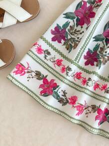 Travachic KIDS 年轻女孩可爱花卉图案无袖休闲夏装 - 彩色 - 查看 5