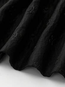 SHEIN Lacomfia 大码女式弹力腰优雅提花针织中长裙