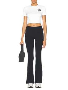 The North Face Women's S/S Essential Cropped Slim Tee - White - View 3