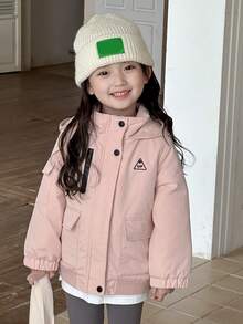 DAZY Girls Padded Coat, Young Girl Fall Outerwear - Pink - View 5