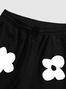 Manfinity Joysei Men's Fashion T-Shirt And Shorts Set, Suitable For Summer - Black - View 5