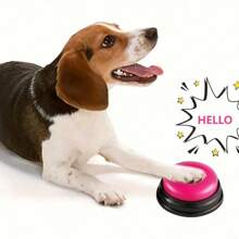 1 Pc/4 Pcs Dog Voice Recording Button, Pet Communication Training Buzzer, Teach Dog To Talk, No Battery,Gift, Present, Celebration(Without Battery)