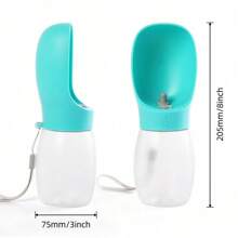 1 Pc Pet Water Bowl Portable Drinking Cup For Dogs, Dog Water Bottle For Dogs Cat Portable Leakproof Puppy Drinking Bowl Dispenser Outdoor Pet Drink Feeder Cup Supplies,Outdoor Travel Water Bottle Dog Outing Dog Stuff(Gray Style Tends To Be White))