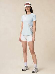 OutZeal SunProof UPF50+ 女款清凉速干防晒短袖T恤 - 藍色 - 查看 3