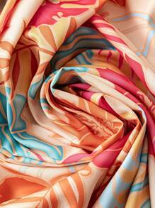 SHEIN VCAY Plus Size Boho Floral Plant Print Deep V-Neck Sleeveless Summer Dress, Mother Day Outfit, Vacation Outfits Woman, Rave Outfit, Western Wear Women Plus