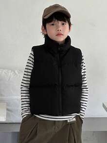 DAZY Gepolsterter Mantel für Tween Jungen für den Herbst, Weste für den Winter