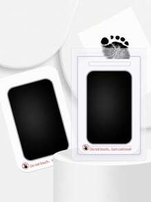 1pc Personalized Pet Paw Print Kit: Halloween, Eid Al Adha, Thanksgiving, Christmas Footprint Gift Set With Lnk Pad And Cards - Multicolor - View 6