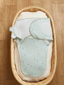Cozy Pixies 3pcs/Set Selimut Bedong Lembut Motif Polkadot dan Hewan, Set Kotak Hadiah untuk Bayi Baru Lahir - MultiWarna - View 4