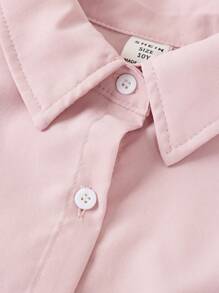 SHEIN Girlism Tween Girl Loose Casual Minimalist Comfortable Lantern Sleeve Ruffle Puff Sleeve Long Sleeve Shirt