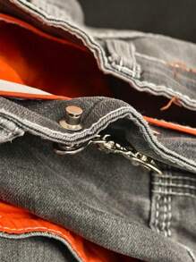 1 Pair Of High-End Pearl Heart-Shaped Brooch Waist Adjuster For Jeans Skirts, Premium Quality With Adjustable Waistband Buckle - Silver - View 8