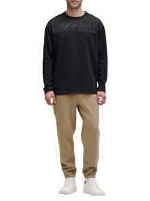 Calvin Klein Men's Sweatshirt 00GMS4W338 Black Regular Fit - Black - View 3
