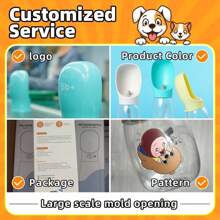 1 Pc Pet Water Bowl Portable Drinking Cup For Dogs, Dog Water Bottle For Dogs Cat Portable Leakproof Puppy Drinking Bowl Dispenser Outdoor Pet Drink Feeder Cup Supplies,Outdoor Travel Water Bottle Dog Outing Dog Stuff(Gray Style Tends To Be White))