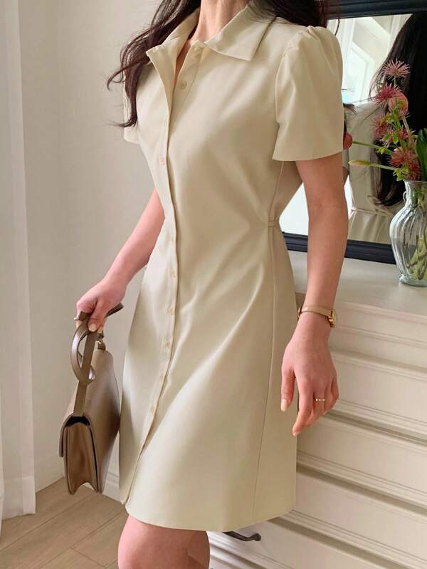 DAZY Women A-Line Mid-Length Short Sleeve Dress