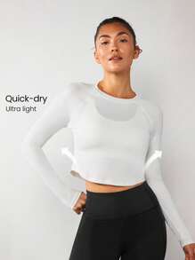 GLOWMODE Camiseta Básica De Dobladillo Curvo De Secado Rápido