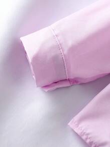 小男孩休闲印花立领长袖衬衫，适合春秋季休闲穿着 - 彩色 - 查看 7