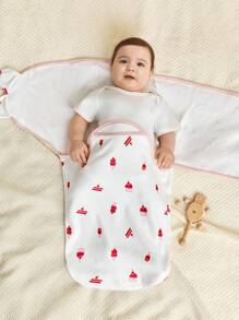 Cozy Pixies Conjunto de 3 piezas de envolturas suaves y cómodas a cuadros rosas para recién nacidos - Rosa - Ver 11