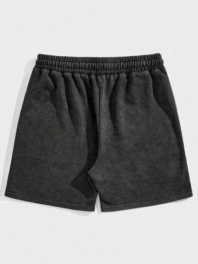 Street Life Pantalones cortos de verano para hombre con cordón en la cintura y gráfico de retrato casual