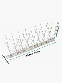 Bird Deterant Spinners Of Stainless Steel Bird Spikes For Pigeon And Other Small Birds Stainless Steel Bird Spikes Pigeon Spikes Anti-Bird Nails Bird Repellent Metal Anti-Bird Nails Bird Repellent Metal Bird Deterant Spinners Of Stainless Steel Bird Spikes For Pigeon And Other Small Birds - Multicolor - View 4