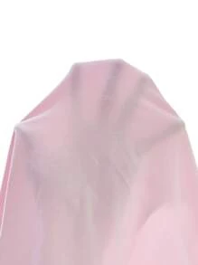 SHEIN MOD Sexy Casual Minimalist Light Pink Off Shoulder Short Sleeve Hollow Out Back Fitted Women T-Shirt Pullover, Suitable For Summer,Valentine Outfits - Baby Pink - View 3