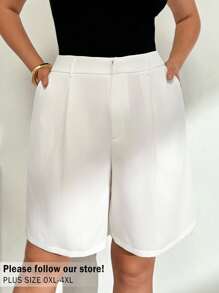 Auralis Pantalones cortos negros de talla grande para verano, pantalones, pantalones cortos, conjuntos de regreso a la escuela, atuendos de maestro