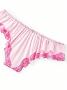 LUVLETTE 女士性感丝滑缎面奢华蕾丝花边 V 领吊带背心上衣和短裤透气家居睡衣套装内衣和睡衣