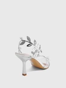 CUCCOO SZL 女士尖头细带高跟凉鞋