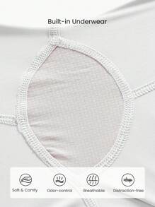 GLOWMODE Quần short chạy bộ 4'' Pocket Max VitalSwift siêu nhẹ, nhanh khô, nhiều túi, cạp cao, có dây rút, có thể điều chỉnh, có quần lót chống mùi, tập luyện, chạy bộ - trắng - Xem 4