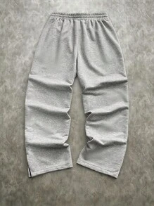 PAVTROS 男士休闲纯色抽绳腰运动裤