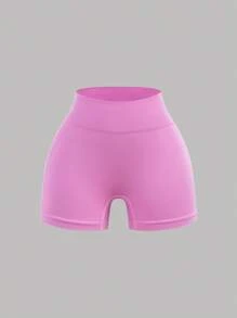 SHEIN Girlism 3pcs/Set Tween Girls' Casual Solid Color High Waist Sports Yoga Shorts, Suitable For Spring/Summer Girls Spandex Shorts Girls Yoga Shorts Shorts 3 Packs Girls Athletic Shorts - Multicolor - View 8