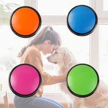 1 Pc/4 Pcs Dog Voice Recording Button, Pet Communication Training Buzzer, Teach Dog To Talk, No Battery,Gift, Present, Celebration(Without Battery)