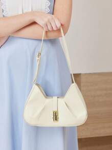 MOTF PREMIUM Geantă de umăr din piele poliuretanică, de fierărie