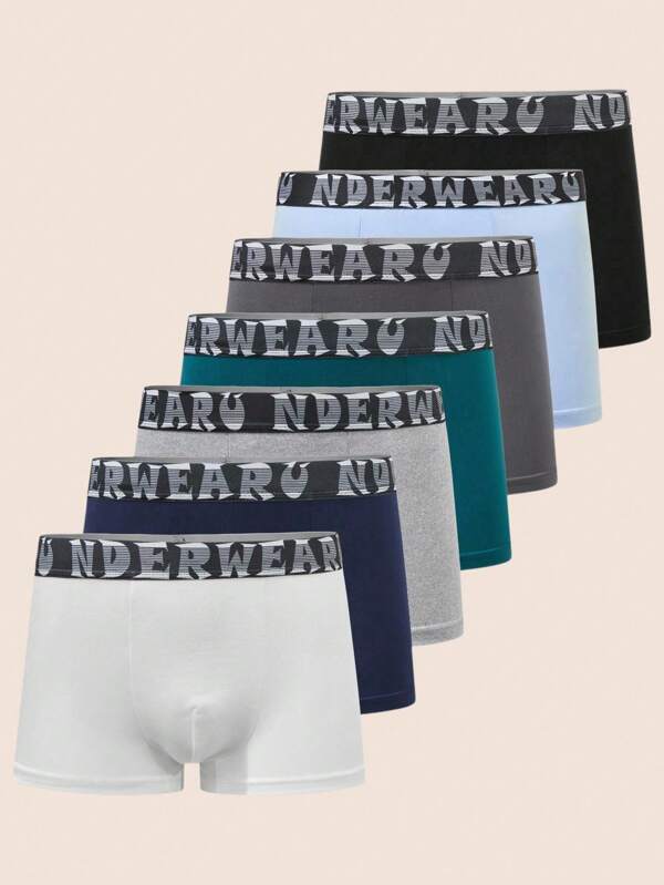 Manfinity Underwear&Sleepwear Basics 7er-Pack Boxershorts für Teenager-Jungen