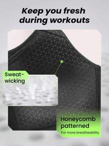 GLOWMODE High Support Zip Front Buckle Up Convertible Hook And Loop Wide Adjustable Strap Sports Bra Surgery Bra Gym