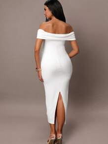 MaterniChic Women White Off Shoulder Flare Sleeve Dress, Blue Bow Dress, Elegant Dress For Fall/Winter, Renaissance Fair Western Dress, Homecoming, Cute Tops, Beach, Party, Brunch Women Outfit, 90s Outfit, Cottage Core, Korean Fashion, Long Sleeve Cute Dress, Maternity Dress  Fall Women Clothes Baby Shower Modest Dresses For Women All White Party Outfit Women