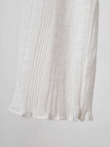 INAWLY Casual Solid Color Front Tie Semi-Sheer Cardigan Fall Winter Cloth For Women