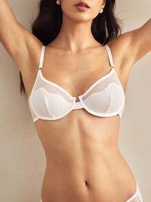 Charlaine Sujetador unicolor con aro - Blanco - Ver 4