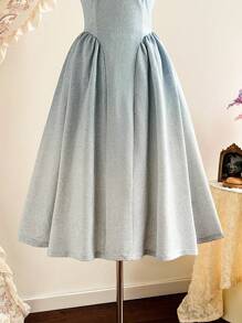 Vintamour 复古优雅女装 闪光银粉正式派对节日礼服 女式夏季礼服 女式夏季服装 度假服装 女式礼服 女式夏季服装 婚礼宾客礼服 女式太阳裙 女式太阳裙 女式正式礼服 女式生日礼服 女式礼服 女式优雅生日服装 女式优雅礼服 女式度假服装 女式演唱会服装 女式毕业礼服 - 藍色 - 查看 5