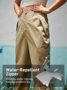 In My Nature 女士自然徒步、露营、徒步旅行、城市通勤徒步裤 - 卡其色 - 查看 2