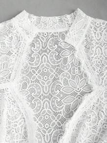 Fairmaia German Solid Colored Lace Sheer Dirndl Top For Women, Traditional Summer Wear Blouse, For Oktoberfest