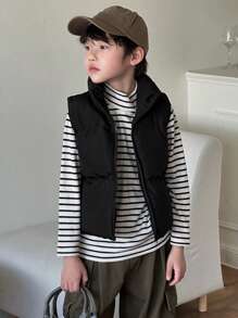 DAZY Gepolsterter Mantel für Tween Jungen für den Herbst, Weste für den Winter