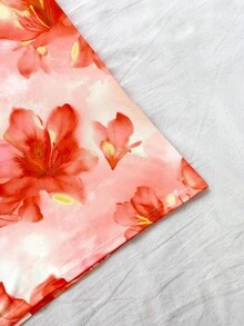 Soleia 女式花卉印花垂坠领露背紧身连衣裙，度假装 - 彩色 - 查看 7
